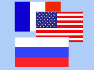 Президенты России, Франции и США