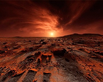 На марсианской земле