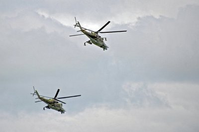 Вертолеты Ми-24 и Ми-28