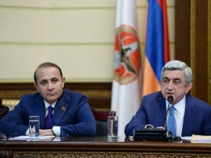 Серж Саргсян и Овик Абрамян