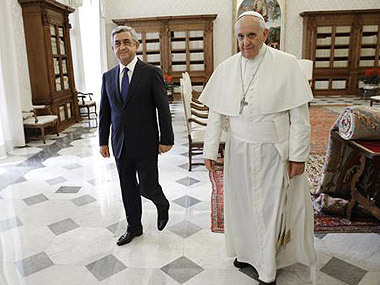 Папа Римский Франциск и президент Армении