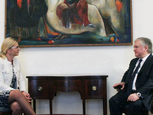 Глава МИД Армении и посол Словении