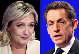Марин Ле Пен и Саркози