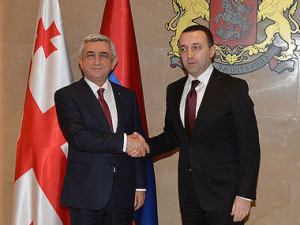 Президент Армении и премьер Грузии