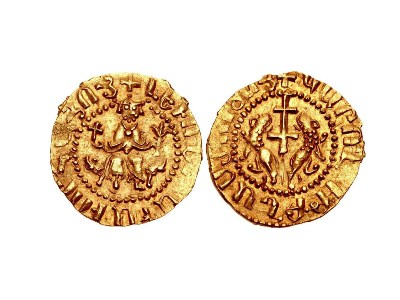 Золотая монета Киликийского царя Левона I