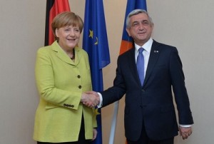 Меркель и Саргсян