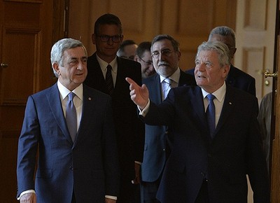 Президенты Армении и Германии